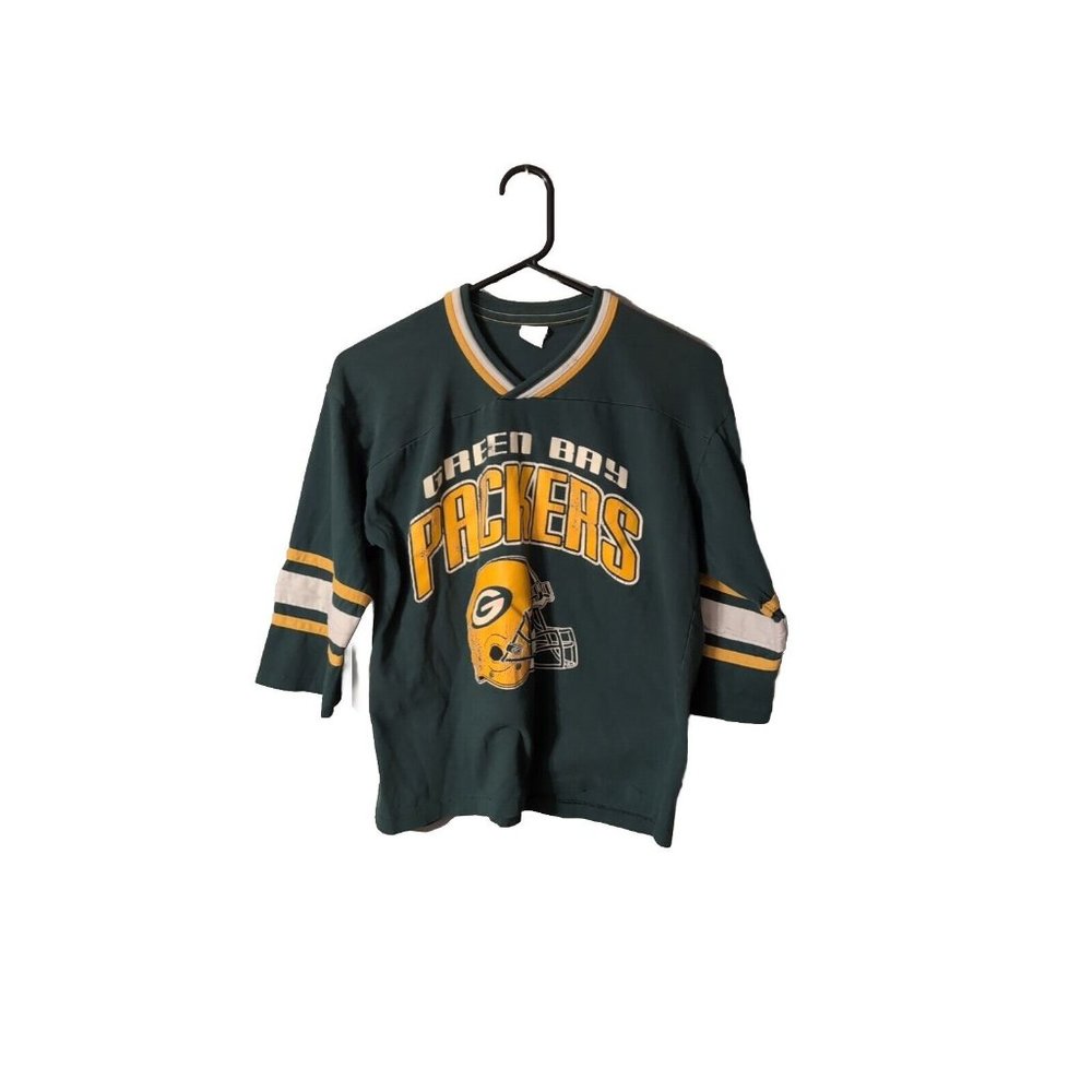 GTS NFL Green Bay Packers Half Sleeve T-Shirt Youth Size 14 Vintage READ